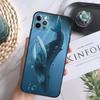 Красивая картина синего кита Мягкий чехол для iPhone 16 Pro Max 13 12 Mini XS Max X XR 11 15 Pro Max 14 Plus Задняя крышка