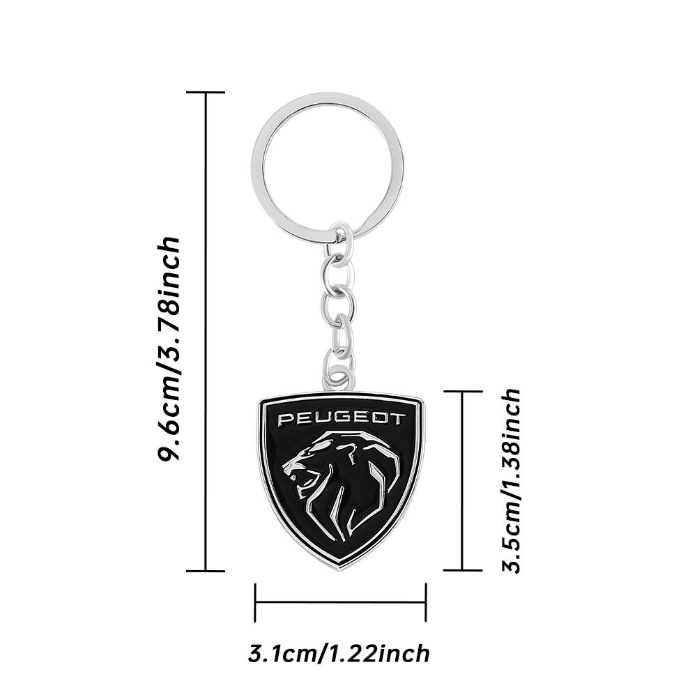 2026 Hot Car Sticker Car Key Holder Keychain Pendants Keyring For Peugeot 206 208 3008 308 207 508 107 307 4008 Auto Keychains D