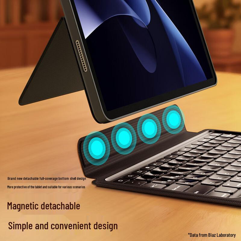 BIAZE Интегрированный чехол-клавиатура Bluetooth со слотом для стилуса для Apple iPad