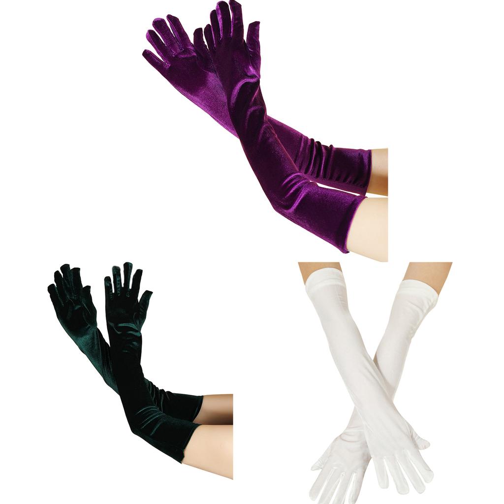 Бархатные длинные перчатки Длинные бархатные перчатки для женщин Оперные перчатки Вечерние перчатки для женщин Формальные перчатки для выпускного вечера Перчатки на локтях