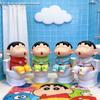 Crayon Shin-Chan Water Squirt Toy Cute Creativity Toilet Modeling Water Spray Toy Creativity Decompress Desktop Ornament Gift #
