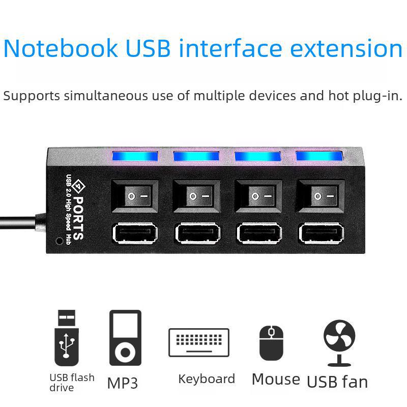 Многофункциональный USB-концентратор и разветвитель для расширения ноутбука