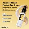 COSRX Snail Peptide Eye a formula containing snail mucus moisturizes and hydrates the reduces and contains 5 ppm and suitable for dry skin and all