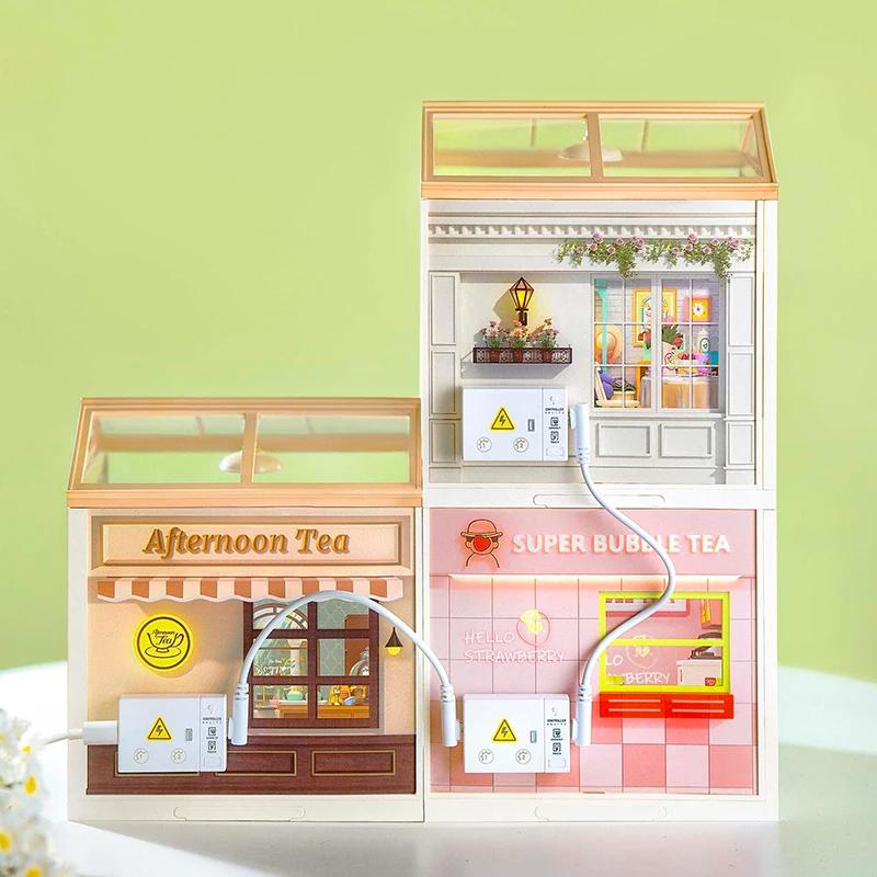 ROBOTIME Rolife 3D Puzzle Super Creator Blooming Tea Garden DIY Miniature House (DW013B) | 1:24 Scale