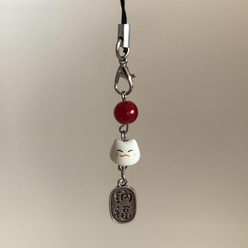 Kawaii Rilakkuma Keychain Japanese Anime Cartoon Pendant Simplicity Bag Mobile Phone Decoration Couple Accessories