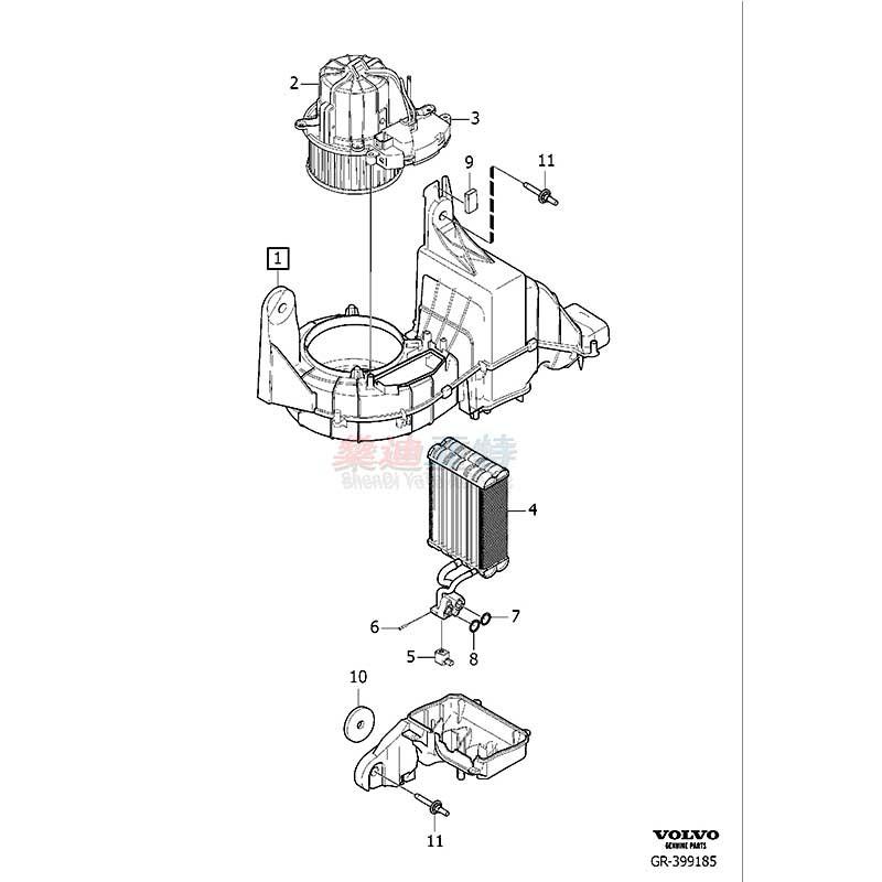 31449329 Car A/C Rear Evaporator Core For 2016- Volvo S90 V90 XC90 B5 B6 T5 T6 T8 S90 31439445