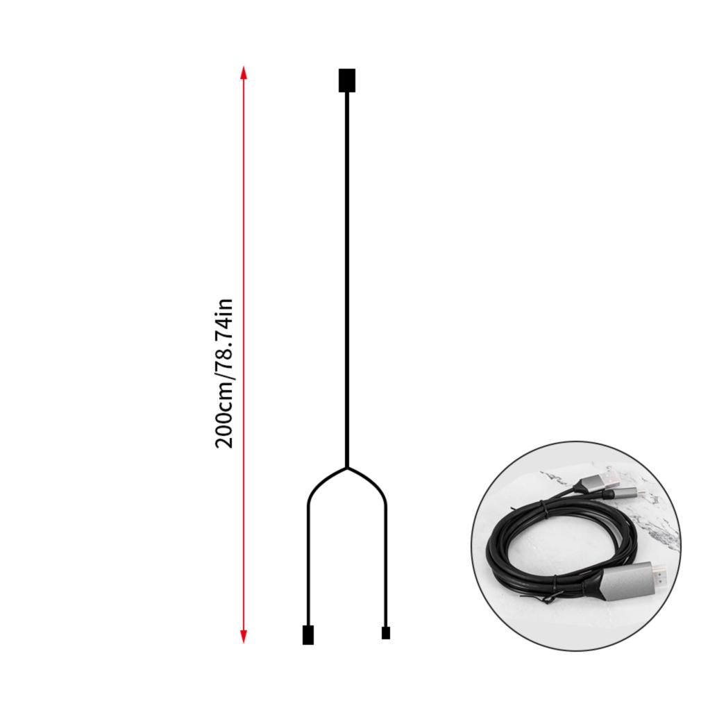 Кабель-адаптер-конвертер Type C 3.1 4K HD для телевизора для S9/S8/Note 9 USB-C HDMI-совместимый