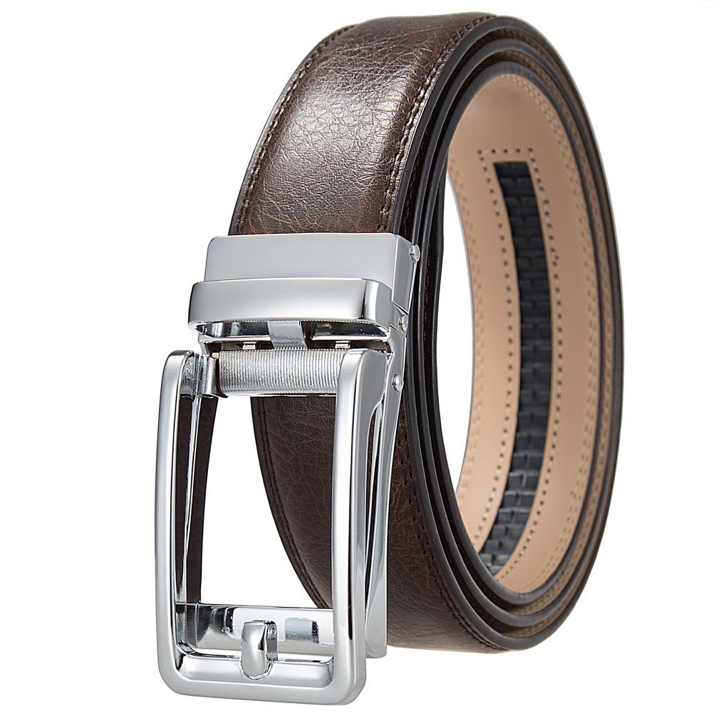 1 шт. Мужской ремень с автоматической пряжкой, модный деловой ремень из коровьей кожи, ремень Ly36-3 3315-1