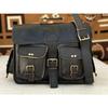 Leather Vintage Messenger Shoulder Laptop Briefcase Bag (Men and Women Bags)