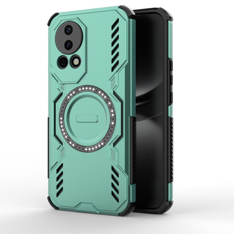 Чехол-накладка для Huawei Nova 13 Huawei Nova 13 Capa Магнитный с кольцом Жесткий Противоударный Magsafe Беспроводная зарядка Fundas Huawei Nova 13