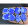 Dyed Slice Druzy Agate Matched Pair Cabochon Loose Gemstone 4Pair Lot 214Cts A-724