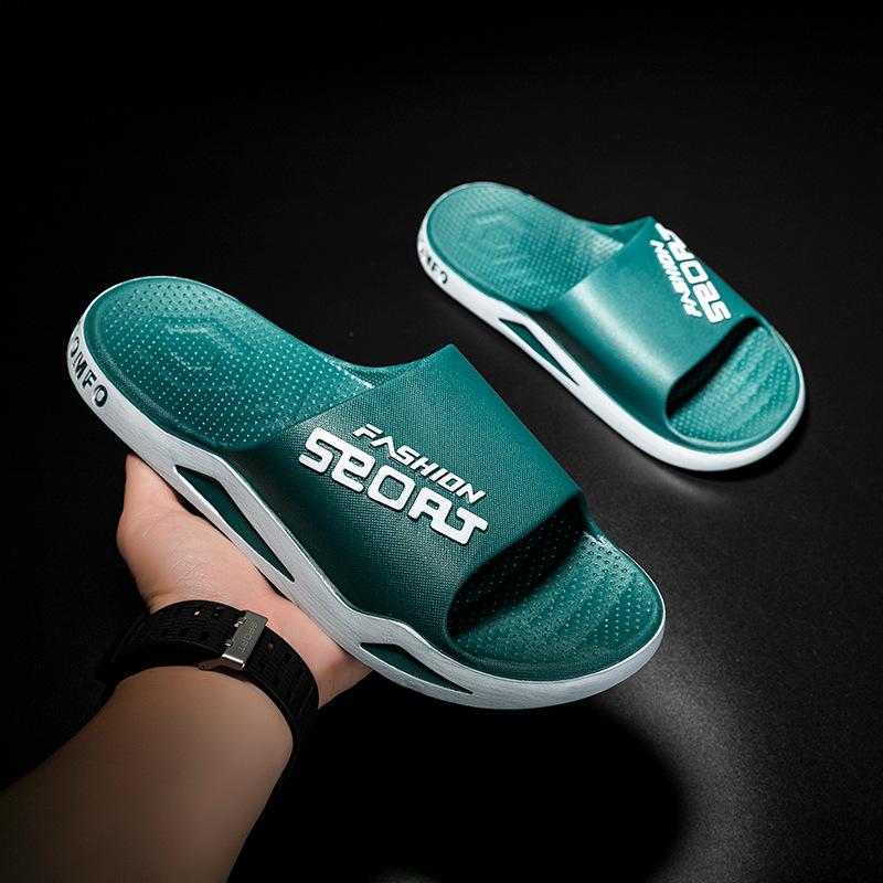 Large Size New Cool Slippers Men's Summer Soft Non-slip Home Indoor Leisure Bathroom Bath Sandals