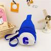 Trendy Children's Nylon Crossbody Bag For Boys With Colorful Letter Design And Breathable Material