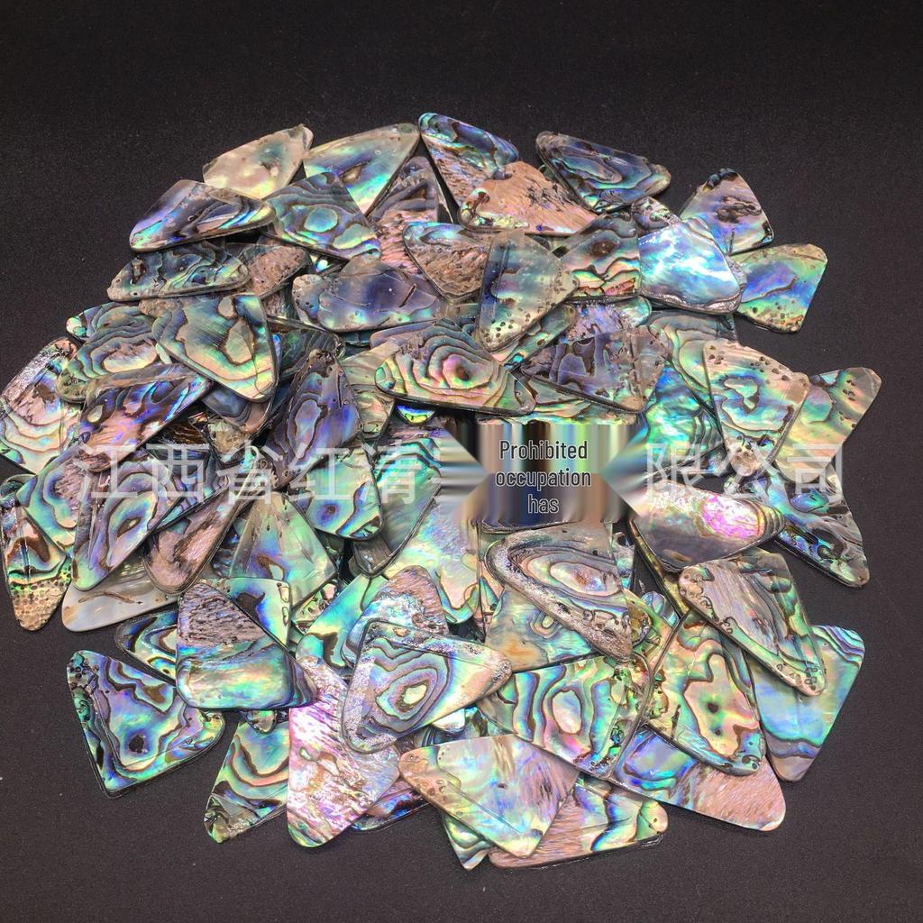 Треугольная изогнутая подвеска из раковины абалона для изготовления украшений и аксессуаров своими руками