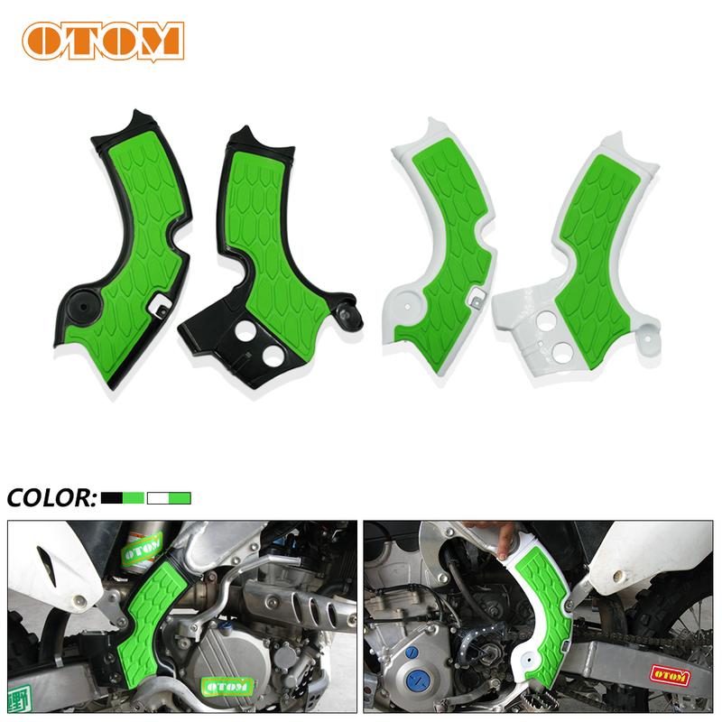 OTOM Motocross X-Grip Frame Guard Protection Cover Motorcycle Accessories Plastic Kit For KAWASAKI KX250F 15-18 Dirt Bike Enduro
