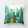 Nordic Style Tropical Plant Cactus Pattern Cushion Cover Sofa Car Office Pillowcase Home Decor