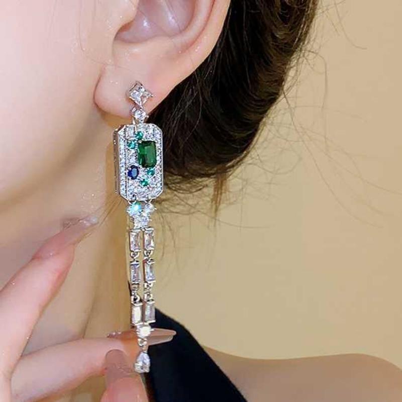 Sace Gems Классические серьги с цирконом из медного сплава для женщин, подарки на свадьбу