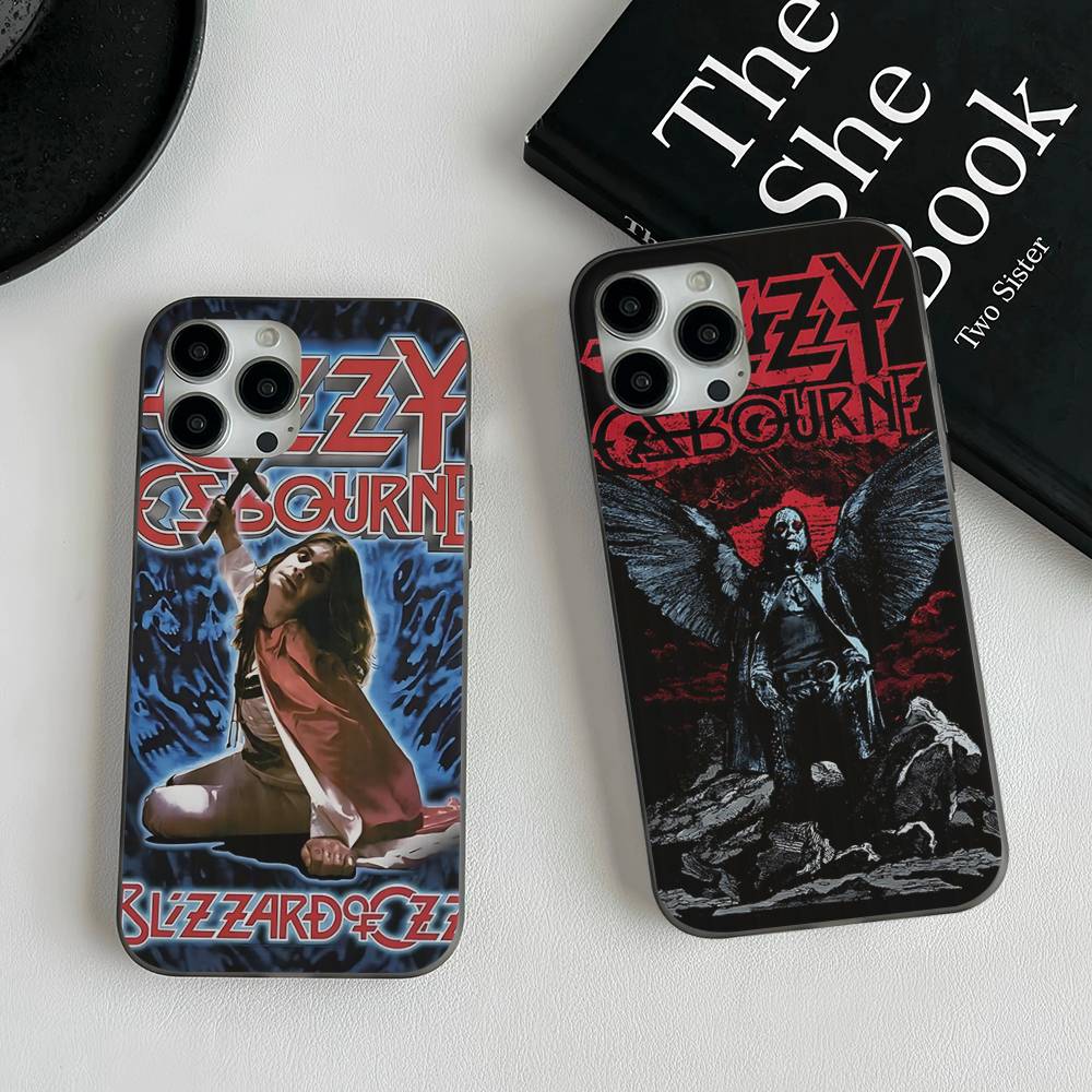 O-Ozzy Osbourne Band For IPhone 16 15 14 13 12 11 17 Pro Max Plus Wave Corrugated Phone Case Anti Drop Cover