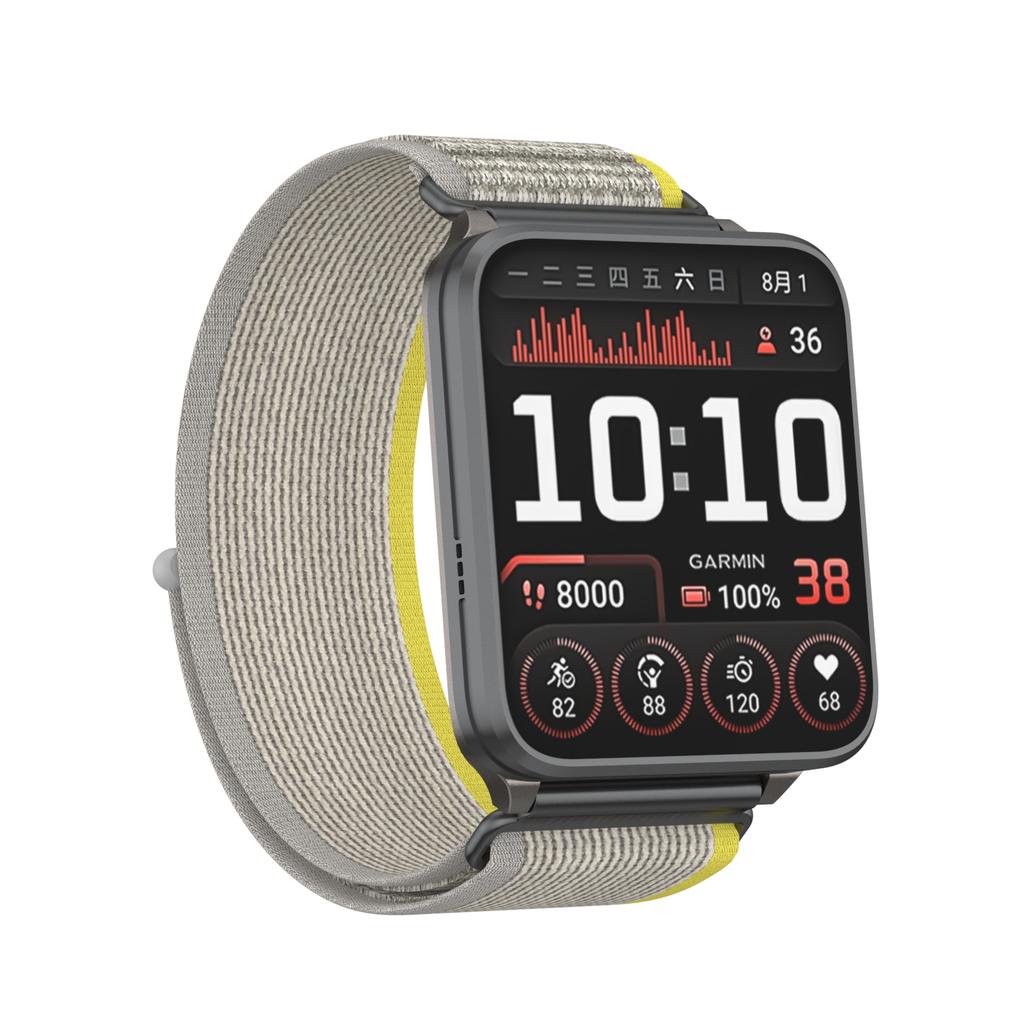 Для часов Garmin Venu X1 Ремешок Нейлоновый Двухсекционный Браслет Умный Дышащий Металлическое Среднее Кольцо Петля Запасной Ремешок для Часов