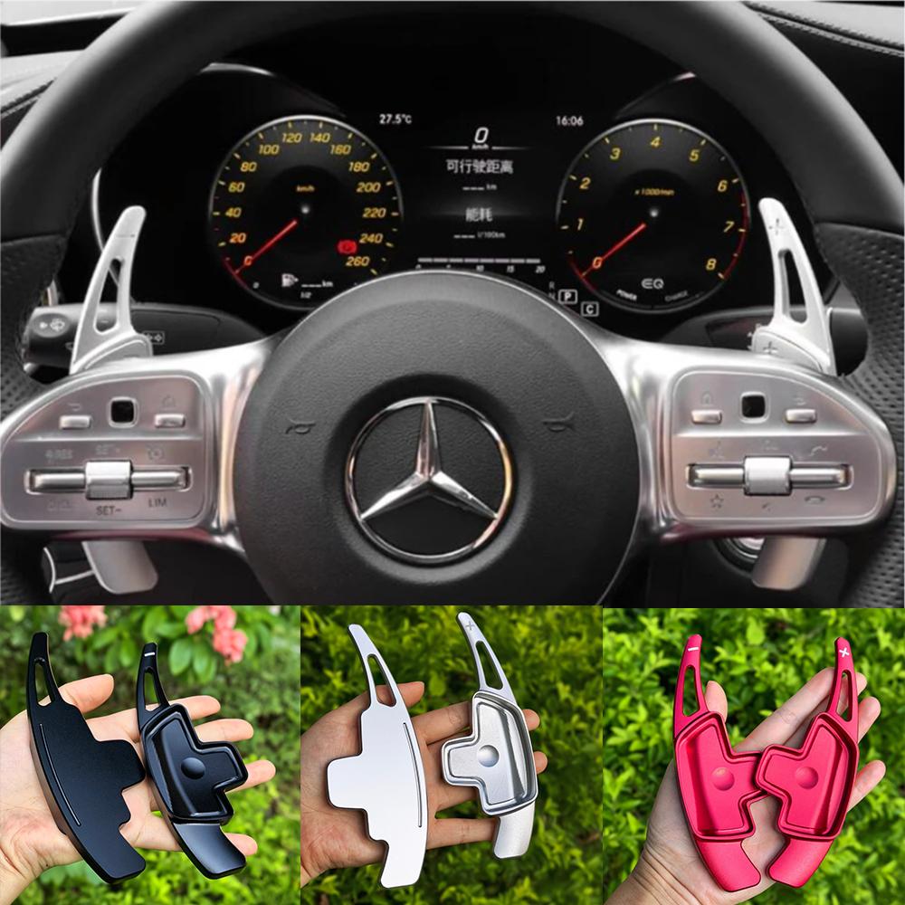 Накладки на подрулевые лепестки переключения передач для Mercedes-Benz A Class W177 седан V177 B C E Class W205 W246 W213 GLA