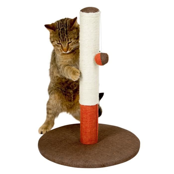 KERBL - Poteau griffoir pour chat - Tronc - 50cm - OPAL BASIC - Bordeaux/marron - Sisal