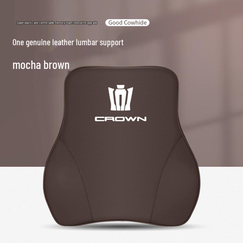Genuine Leather Headrest & Neck Support for Toyota Crown Land Cruiser