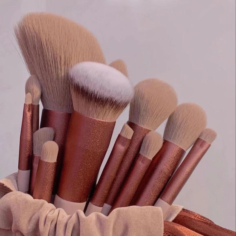 13pcs Professional Makeup Brush Set Beauty Highlighter Powder Foundation Concealer Brush Multifunctional Cosmetic Tool