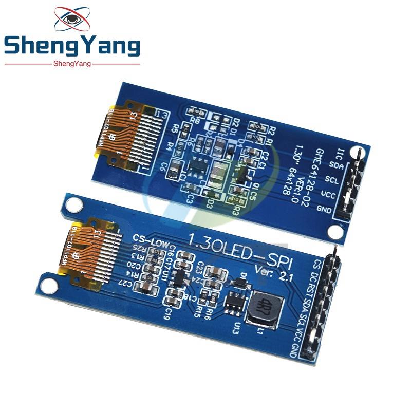 TZT 1,3-дюймовый OLED-дисплей 4-контактный 7-контактный 64×128 LCD-модуль SSD1312 LCD 1,3" OLED-модуль с вертикальным экраном для Arduino