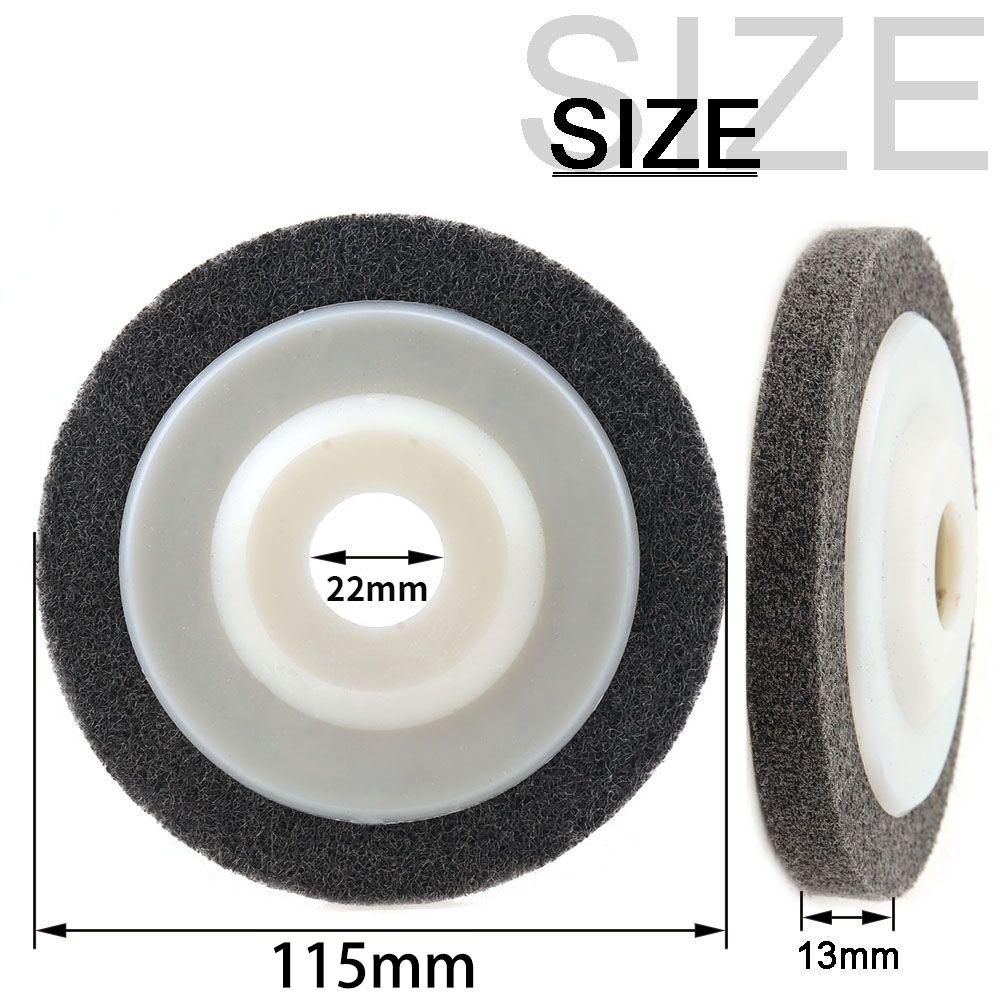 115mm 125mm Nylon Fiber Polishing Wheel Abrasive Sanding Disc for Angle Grinder Metal Woodworking Glass Cleaning Abrasive Tool