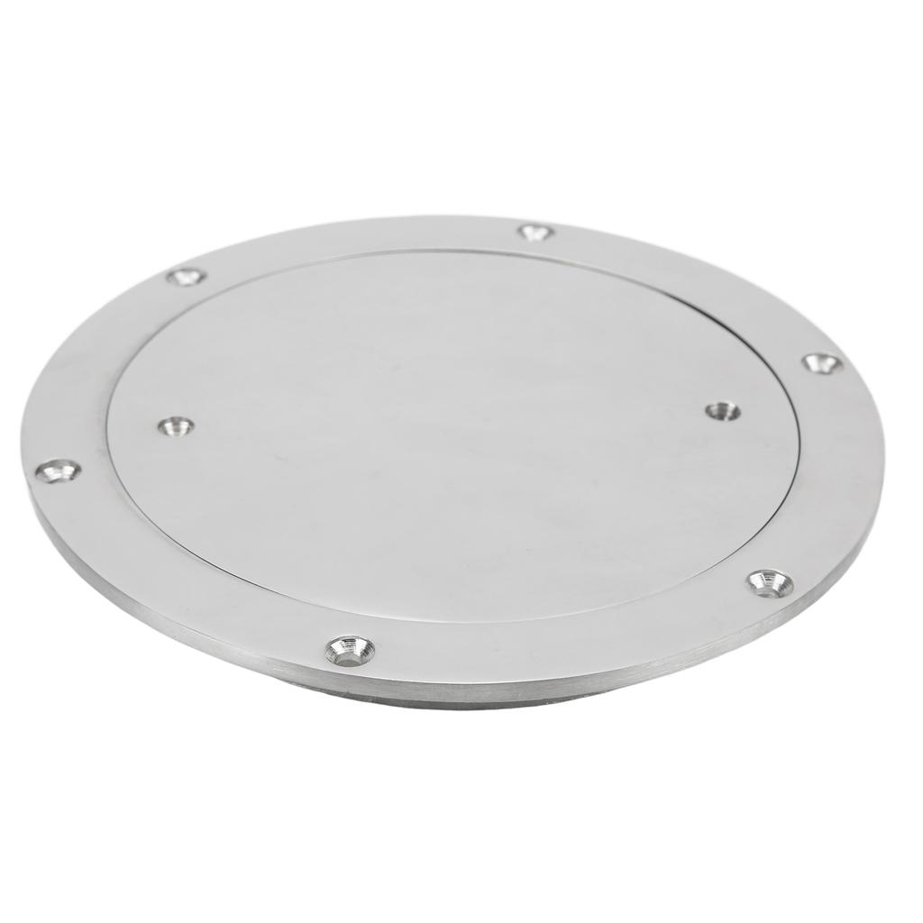 6 дюймовая крышка люка палубной плиты круглая нержавеющая сталь 316 водонепроницаемая противоскользящая зеркально полированная поверхность