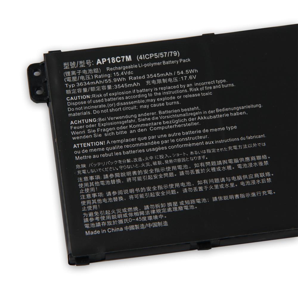 Аккумуляторная литиевая батарея для ACER Swift 5 SF514-54GT SF514-54T SF514-55T SF313-52T SF514-55T SF313-52G AP18C7M AP18C7K Аккумулятор для ноутбука 3634 мАч