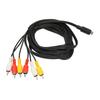 Кабель Mini DIN на 6 RCA 9-контактный Чистый сигнал Стабильный звук Видео Композитный провод для Цифровой видеокамеры ТВ AV-ресивера