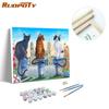 5D DIY Picture By Numbers Cat HandPainted On Canvas Unique Gift Oil Painting By Number Animal Children's Room Decor
