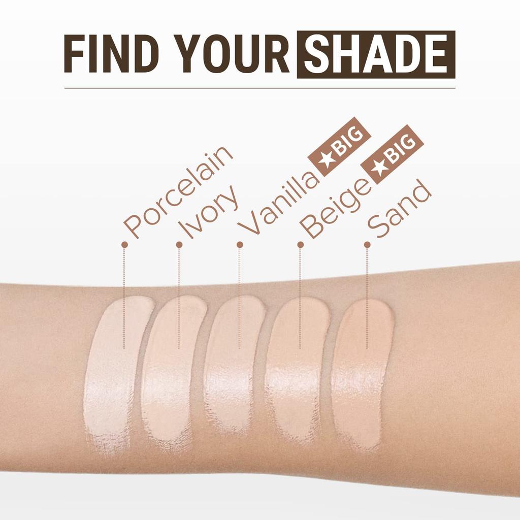 Консилер LUNA с большим аппликатором, оттенок Skin Vanilla, стойкое покрытие, нет. 1,