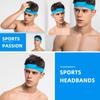 Спортивная повязка на голову для мужчин и женщин, повязка на голову для занятий йогой, бегом и велоспортом, противоскользящая эластичная повязка на голову