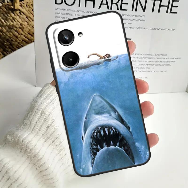 Jaws 1975 Movie Poster For Realme GT Neo 5 GT5 9 10 11 12 Pro Plus C30 C31 C33 C35 C25s C21Y C51 C55 C67 C53 Case