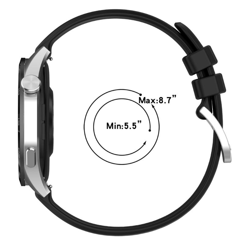 Silicone Watch Band 22mm for Watch GT5 41mm/GT4 41mm Smartwatches Lightweight Watch Strap for Fitness