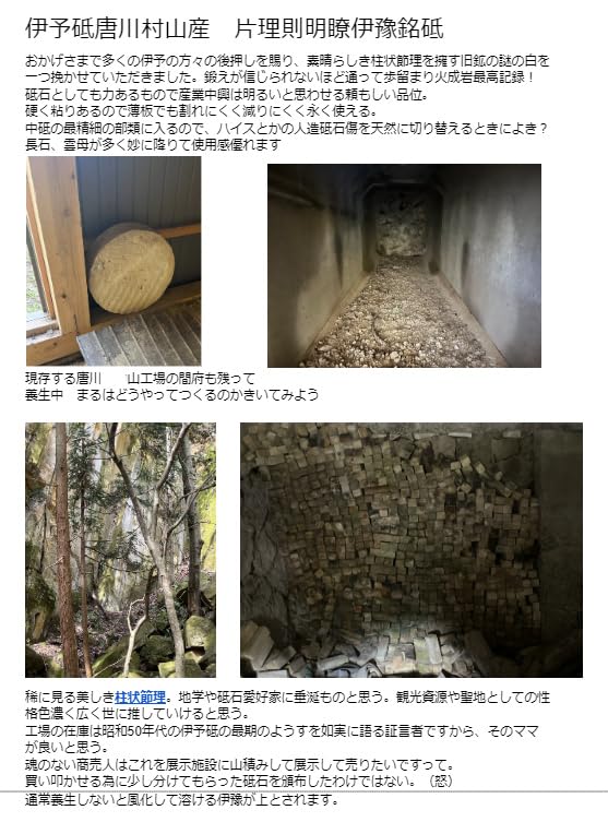 Natural Whetstone Iyo Name Toshibori Rough #20 / 1,551g