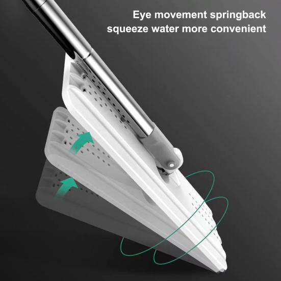 Double-Tank Barrel System Mop Bucket Set Self-Cleaning Mop with 6 Cleaning Cloth 360 Degree Rotating