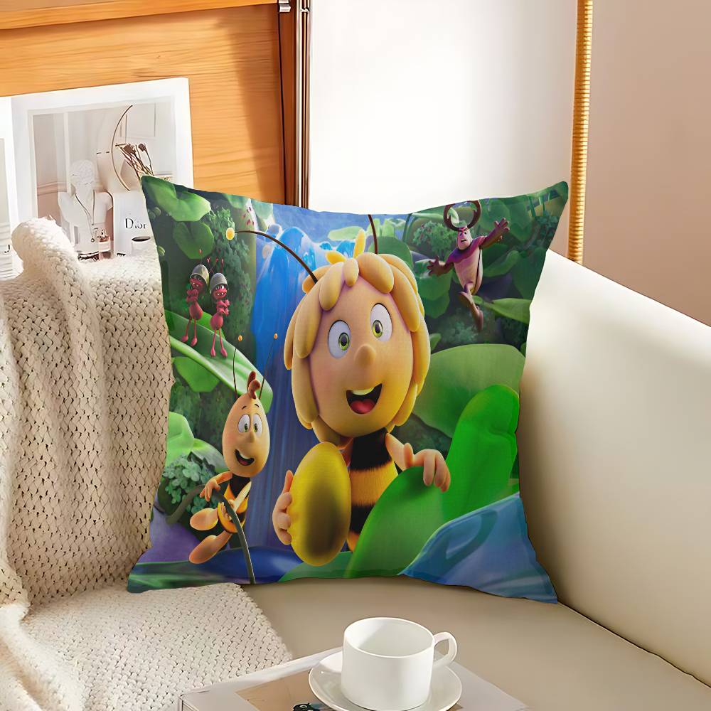 Bee M-Maya Pillow Gift Home Office Decoration Bedroom Sofa Car Cushion Cover Case 45X45