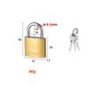 Железный латунный навесной замок противоугонный студенческий бытовой замок водонепроницаемый медный замок для дома школы