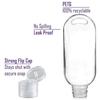 1-100PCS 30/50ml Empty Plastic Refillable Liquid Gel Bottles Travel Sanitizer Bottle With Key Ring