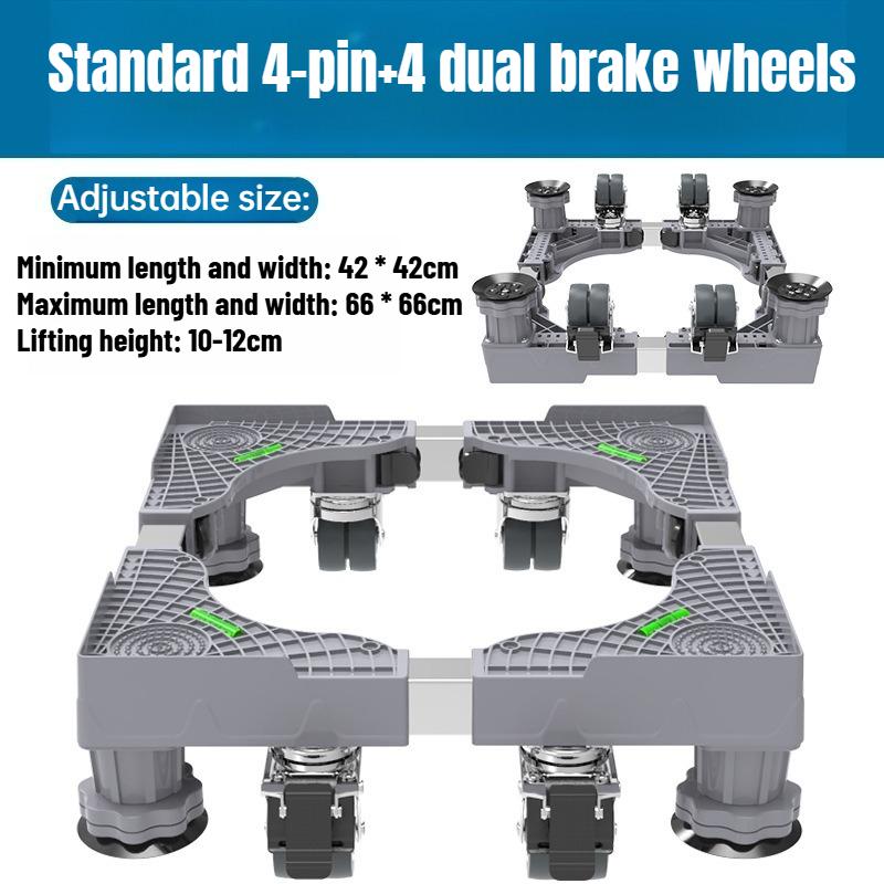 4 шт. Многофункциональная защитная основа для бытовой техники, система регулируемой высоты, амортизирующие коврики для домашнего обслуживания машин, стабильность