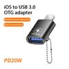 Адаптер USB 3.0 - Lightning OTG для iPhone 15 Pro Macbook iPad Быстрая зарядка USB Female - iOS Male Connector U Disk Converter