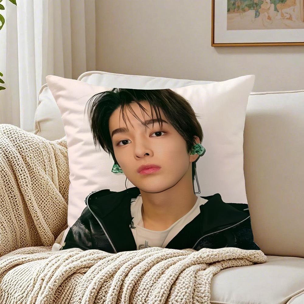 Person KPop CCORTIS KKEONHO Cushion Cover Pillowcase Antidustmite living Room Sofa Decor Cushion Room