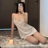 Summer Ice Silk Sexy Nightgown Pure Lust Underwear Seduction Suspender Skirt Pajamas Loungewear Beautiful Back Women