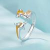 Cute Corgi Dog Open Ring Ladies Girls Exquisite Jewelry Party Birthday Anniversary Gift Selection
