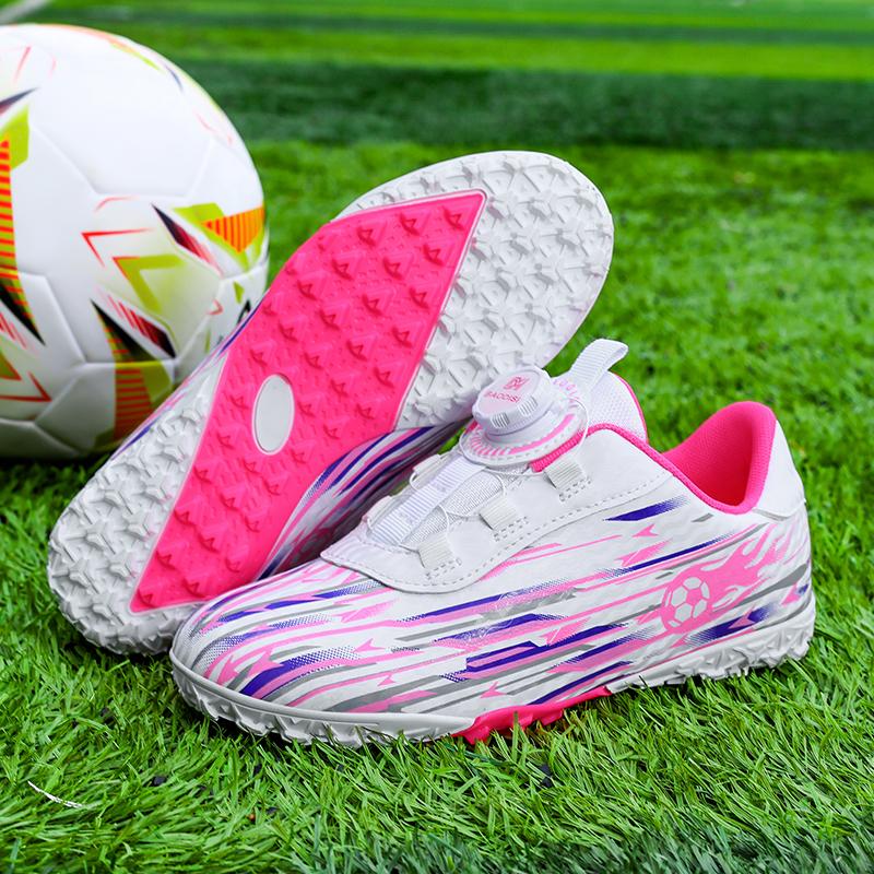 Новые Детские Футбольные Полевые Бутсы Мальчики Девочки Indoor Soccer Shoes Общество Футзал Нескользящие Профессиональные Быстрые Мужские Футбольные Шиповки Кроссовки