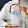 1350ml Bamboo Handle Beam Tea Pot Heat Resistant Glass Teapot With Filter Flower Tea Kettle Kungfu Lifting Beam Tea Pot Teaware