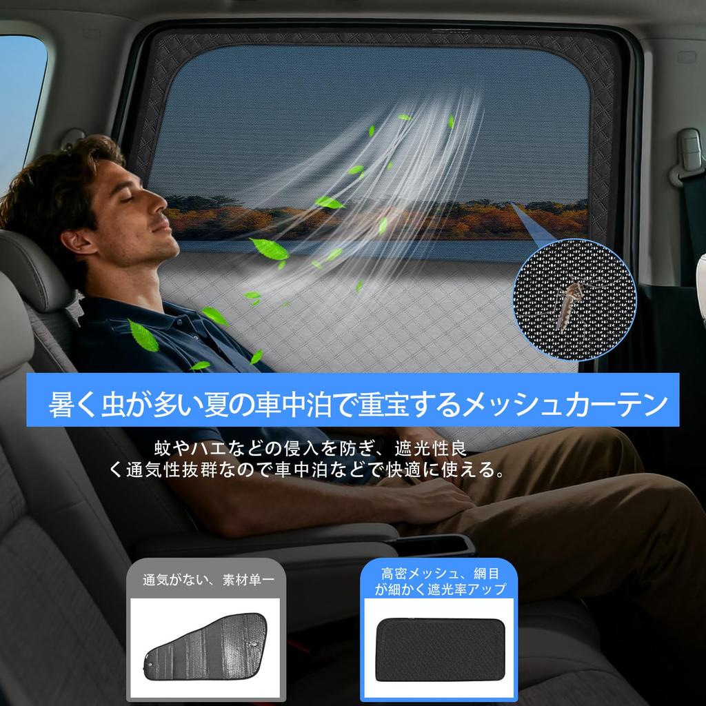 New Step Wagon Model Rear Seat Integrated Car STEP WAGN 6th Mesh Sun UV Light Insect Rear 2 Japanese Instruction Manual Included RP6/7/8 Sunshade,